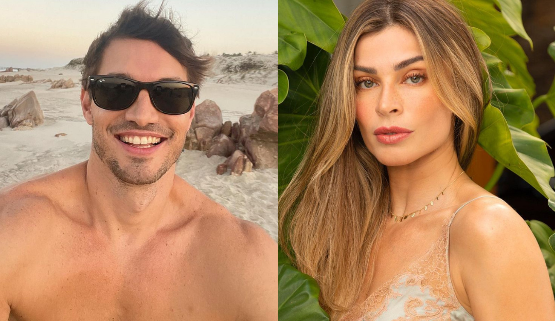 Grazi Massafera apresenta seu novo namorado, Alexandre Machafer, à mãe e ao irmão