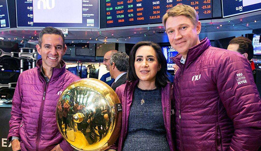 Fundadores do Nubank terão aumento significativo em suas fortunas após estreia do banco na Bolsa