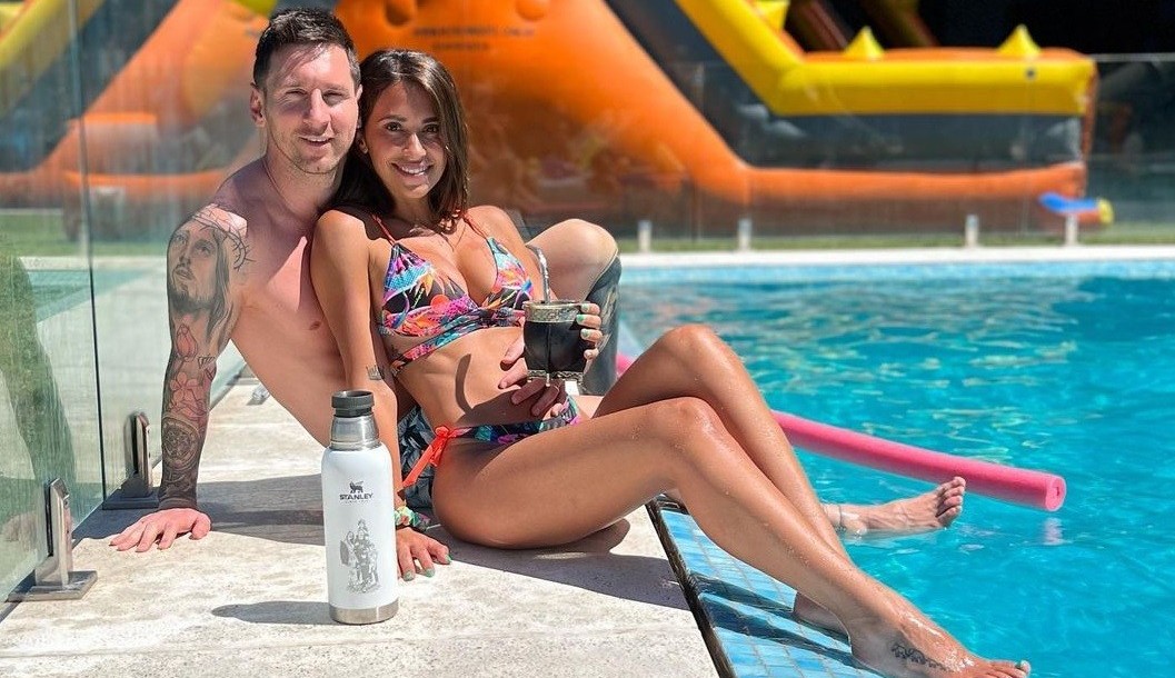 Lionel Messi curte verão em família na Argentina
