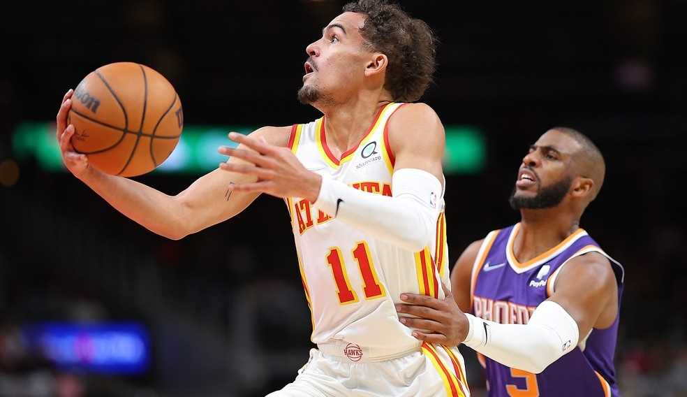 Trae Young e Hawks acabam com sequência de vitórias dos Suns