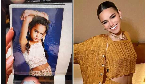 Bruna Marquezine mostra ensaio fotográfico de infância