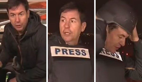 Repórter testemunhou as primeiras explosões de ataques russos à Kiev em transmissão ao vivo. Veja o vídeo: