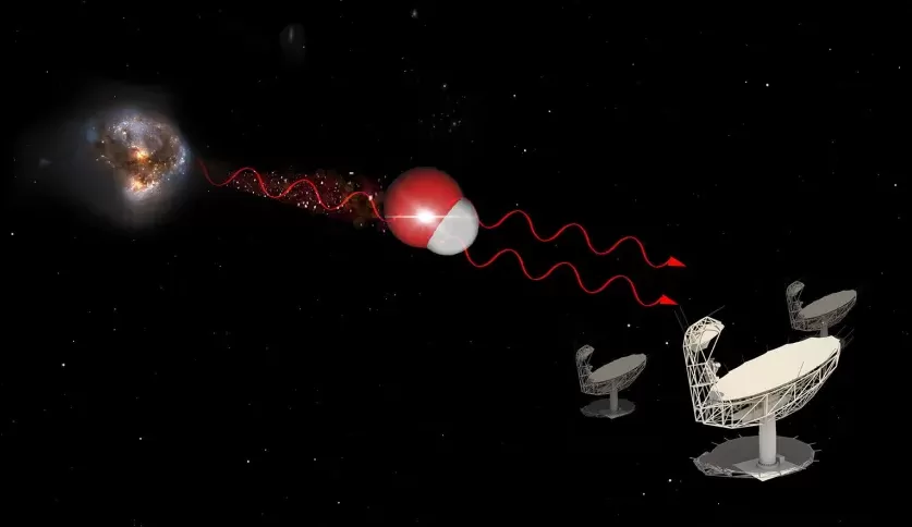 MEGAMASER: O poderoso laser de ondas de rádio, foi detectado no espaço através de um telescópio sul-africano.