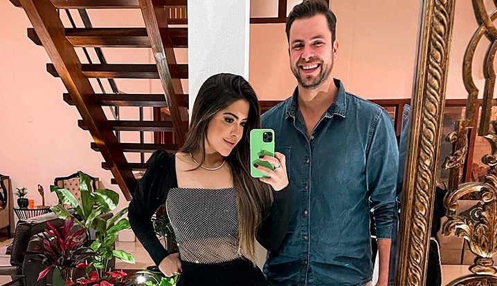 Laís Caudas e Gustavo Marsengo seguem com romance fora do BBB