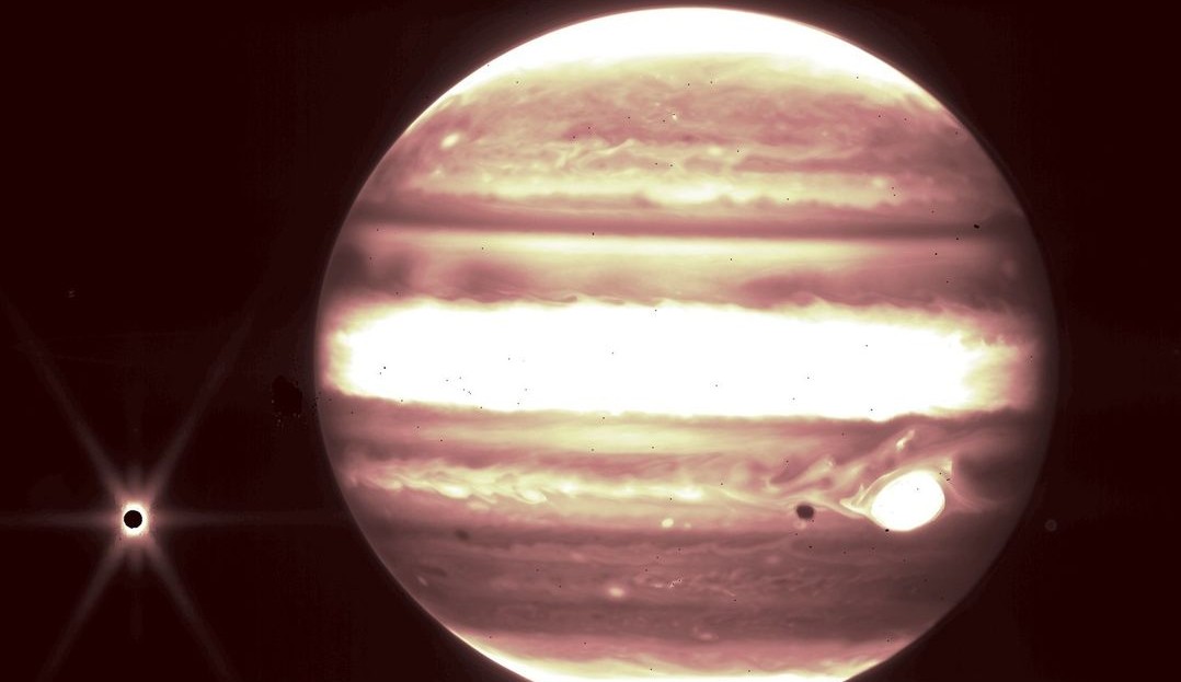 Telescópio Webb captura detalhadamente planeta Júpiter