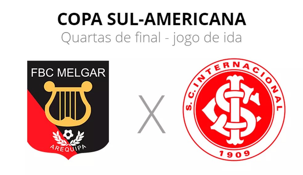 Internacional enfrenta Melgar, pelas quartas de final da Sul-Americana, nesta quinta