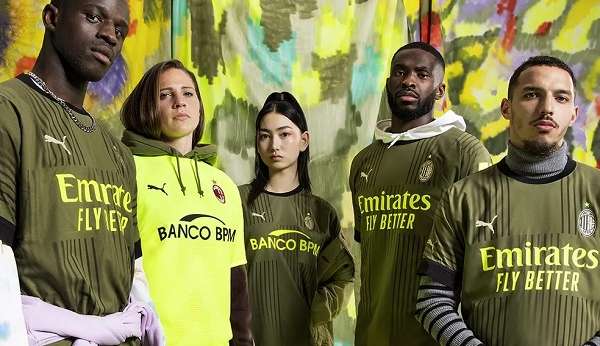Milan divulga terceiro uniforme verde oliva e descumpre regulamento da Liga italiana