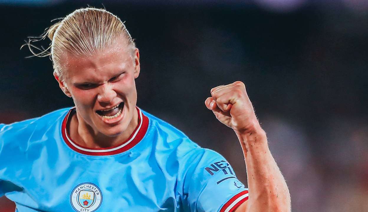 City vence Sevilla na Champions com show de Haaland, De Bruyne e Cancelo