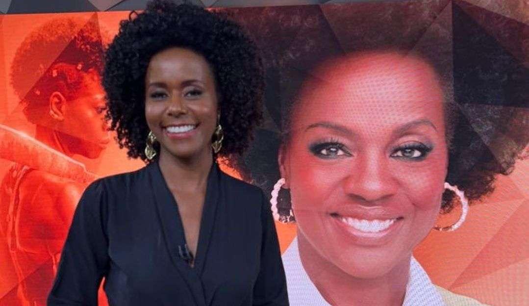 Maju Coutinho entrevista Viola Davis no “Fantástico”