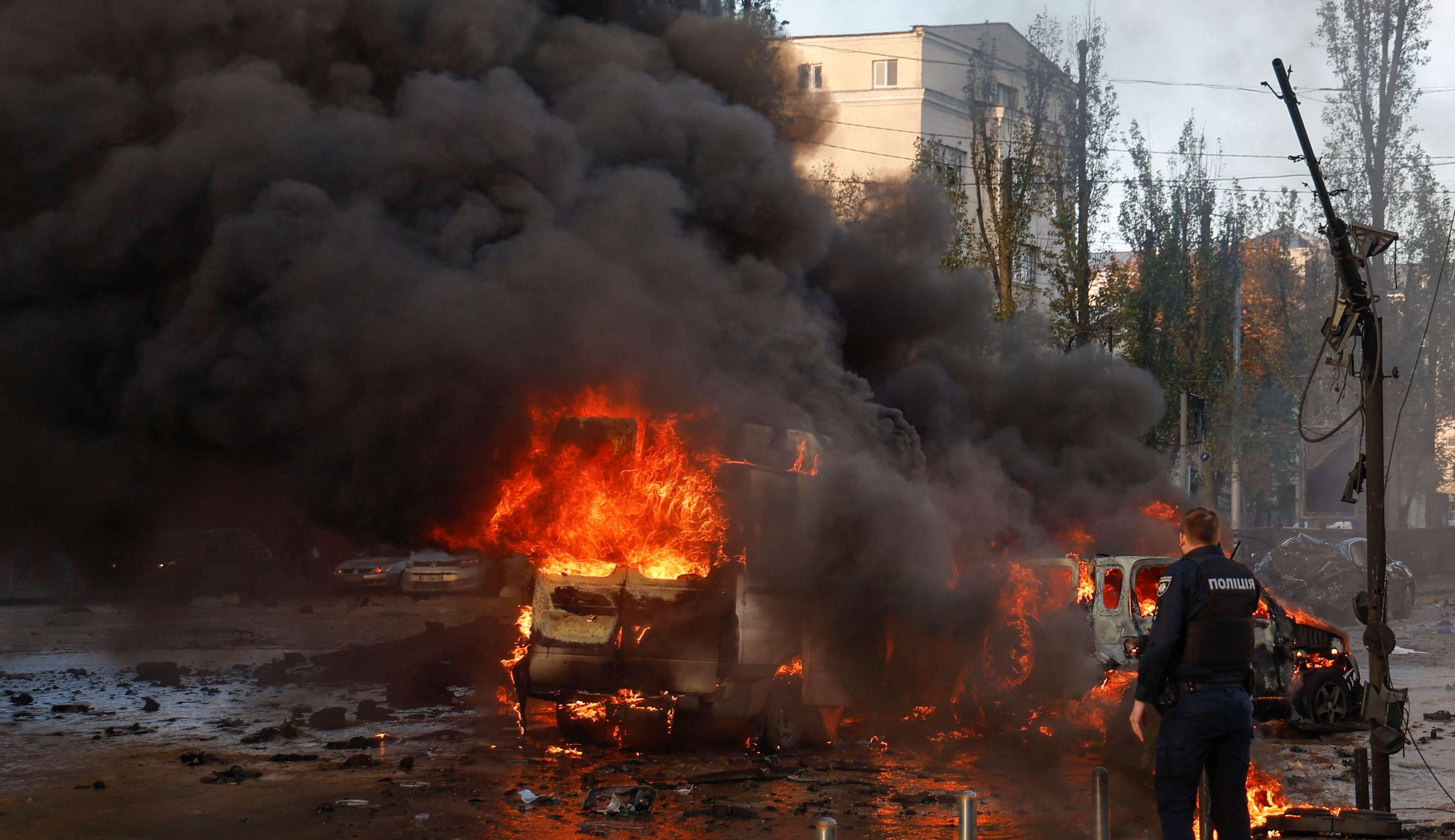 Rússia usa drones para realizar bombardeios em Kiev