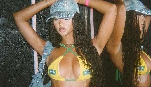 Famosas apostam no verde amarelo