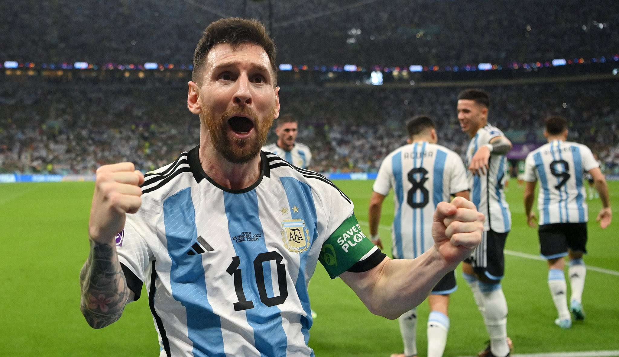 Em clima apreensivo, Argentina vence de 2×0 contra México