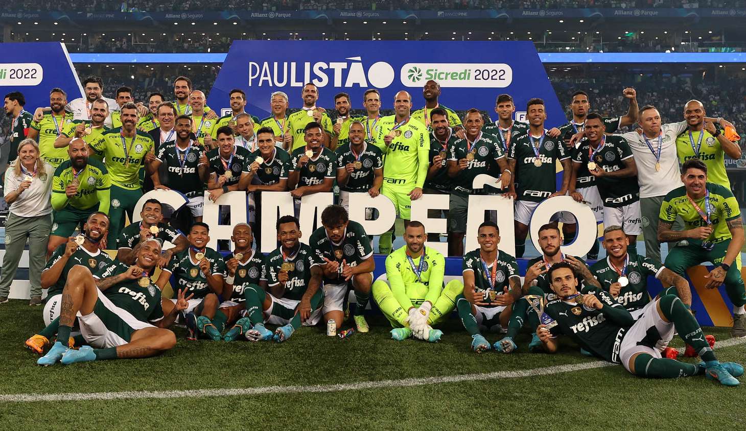Palmeiras tem ano mágico com vários títulos conquistados