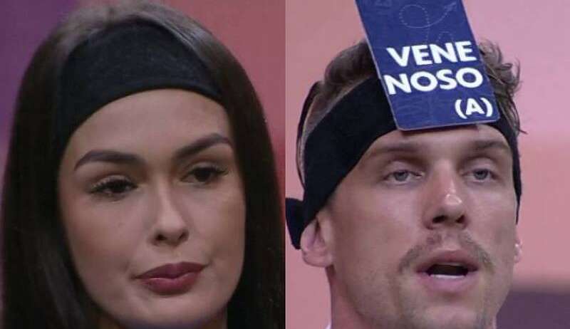 Larissa e Cristian trocam farpas durante o jogo da discórdia