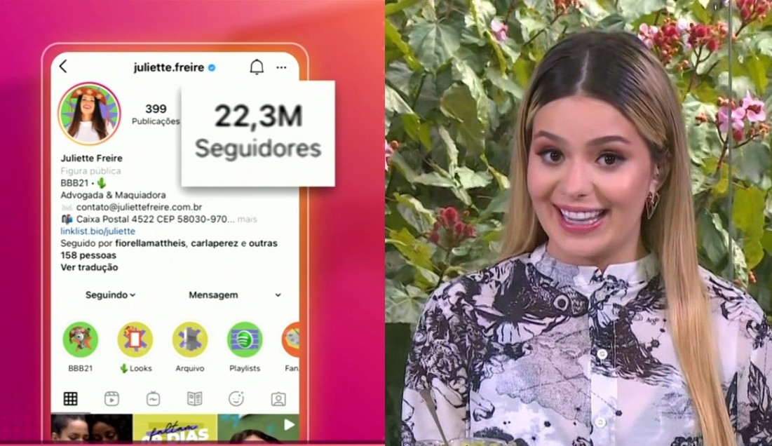 Viih Tube reage ao número de seguidores de Juliette: “/É chocante”/