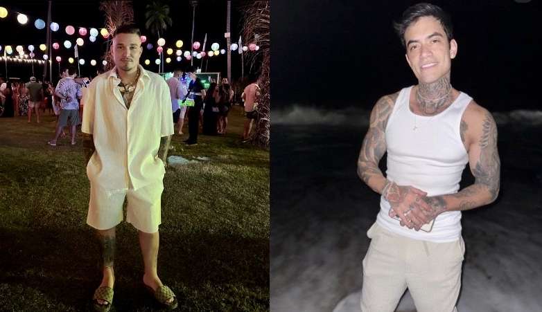Mc Gui e Lincoln Lau são clicados com mulheres durante viagem