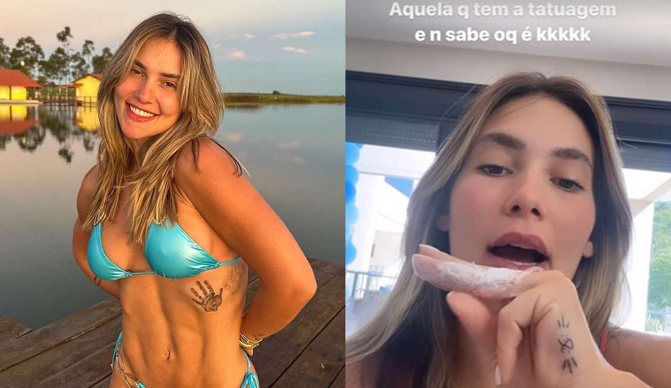 Virginia cobre a tatuagem que havia feito enquanto estava com ex-namorado