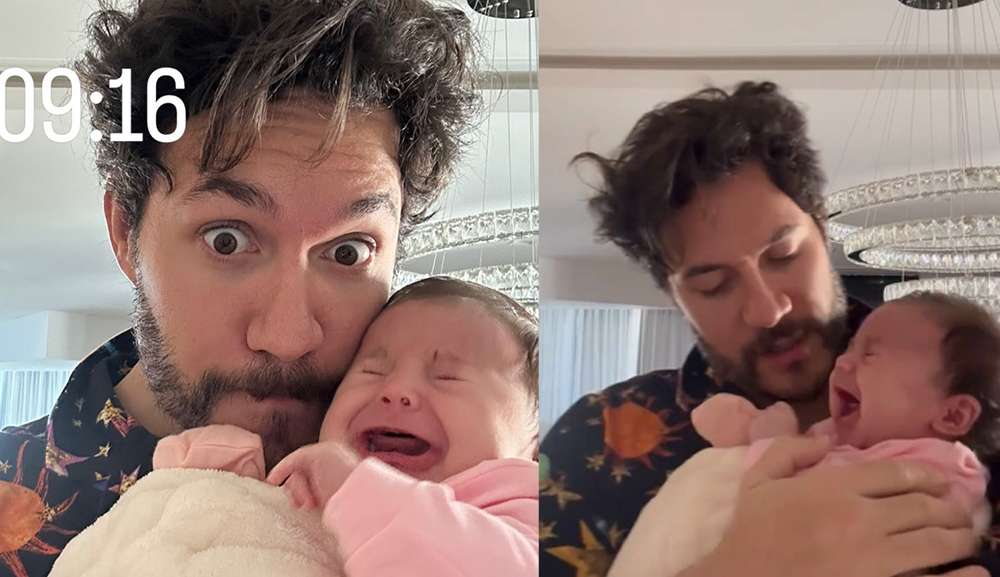 Eliezer faz desabafo após não identificar motivo do choro da filha