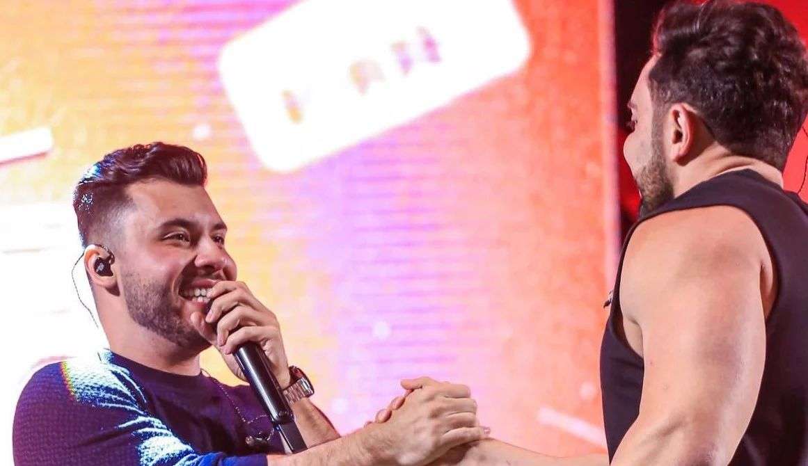 Murilo Huff chama Henrique Casttro para seu palco e público faz coro para “Abuso de Poder”
