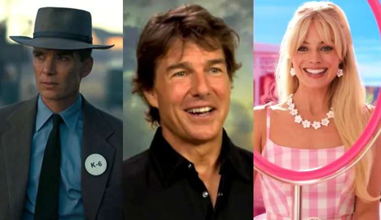 Tom Cruise demonstra empolgação para uma sessão dupla com “Barbie” e “Oppenheimer”