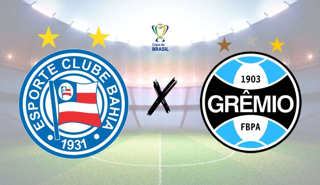 Bahia x Grêmio: veja onde assistir e detalhes sobre confronto na Copa do Brasil