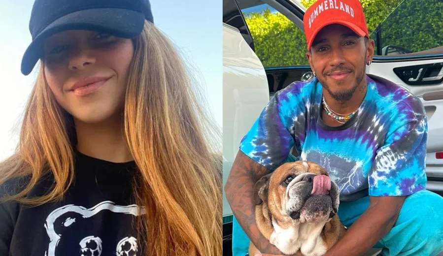 Shakira flagrada em GP de F1 aumenta rumores de romance com Hamilton