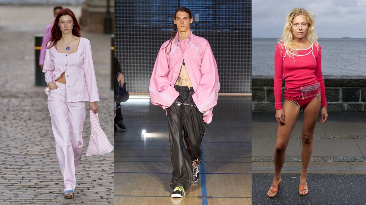 No modo Barbiecore: cor-de-rosa invade as passarelas em Copenhague