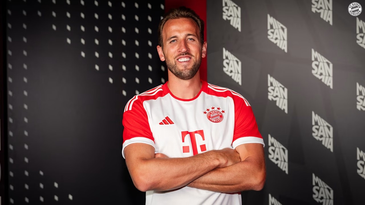 Harry Kane é apresentado como novo reforço pelo Bayern de Munique