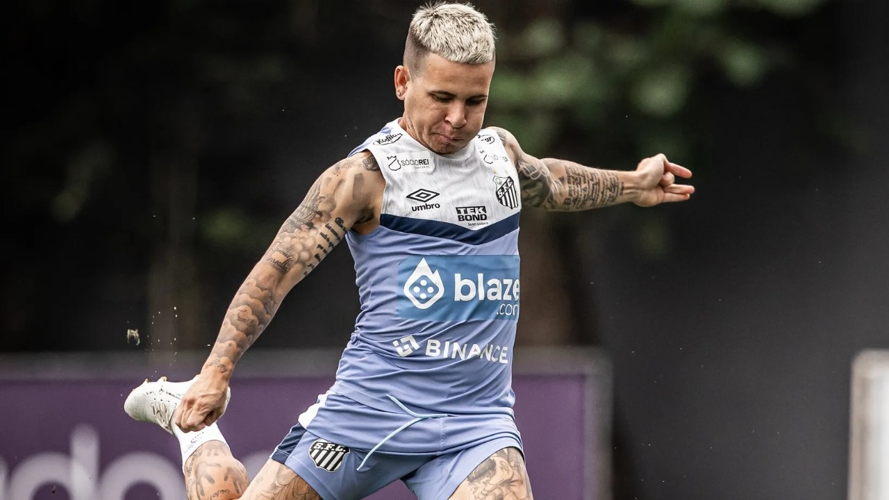 Soteldo é desfalque do Santos para a partida contra o Atlético-MG