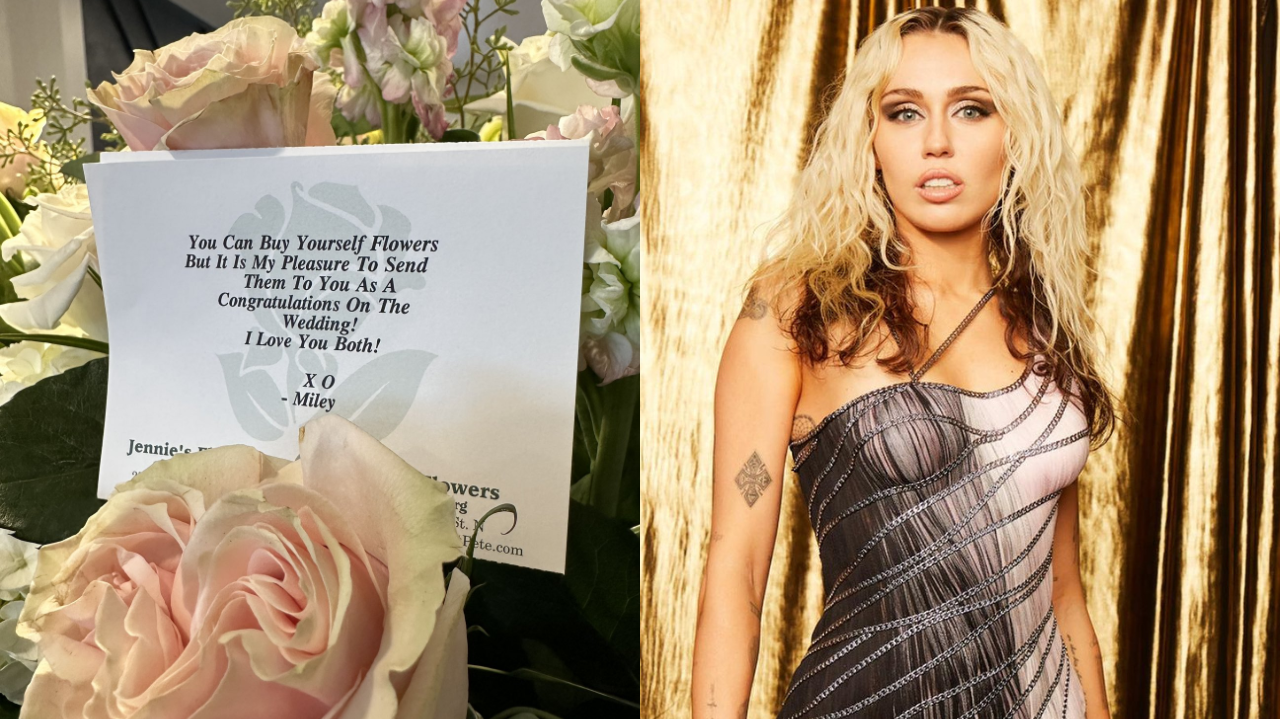 Miley Cyrus dá presente de casamento inusitado para fã