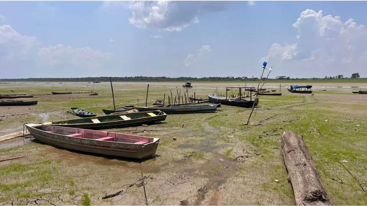 Amazônia enfrenta ameaça de recorde de seca, com níveis de água nos rios abaixo da média histórica