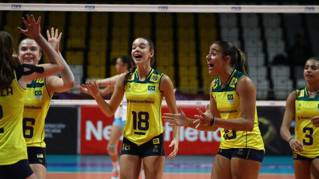 Brasil fica em segundo lugar no campeonato Sul-Americano sub-17 de vôlei feminino