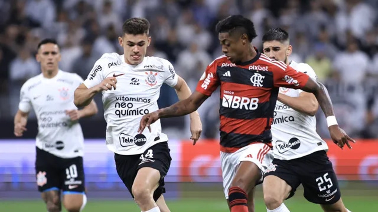 Flamengo abre o marcador, mas Corinthians reage e empata em Itaquera