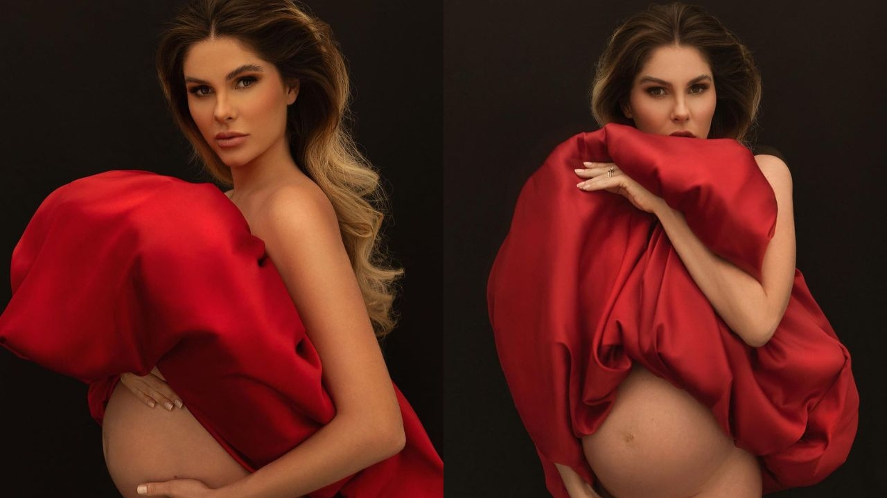 Bábara Evans anuncia gravidez de gêmeos como sua última gestação