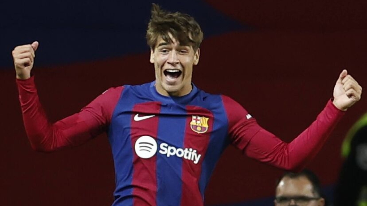 Marc Guiu criado na categoria de base do Barcelona faz gol em estreia e quebra recorde