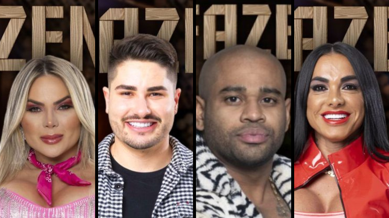 A Fazenda 15: Kally, Lucas, Cezar Black e Simioni se encontram na quinta roça