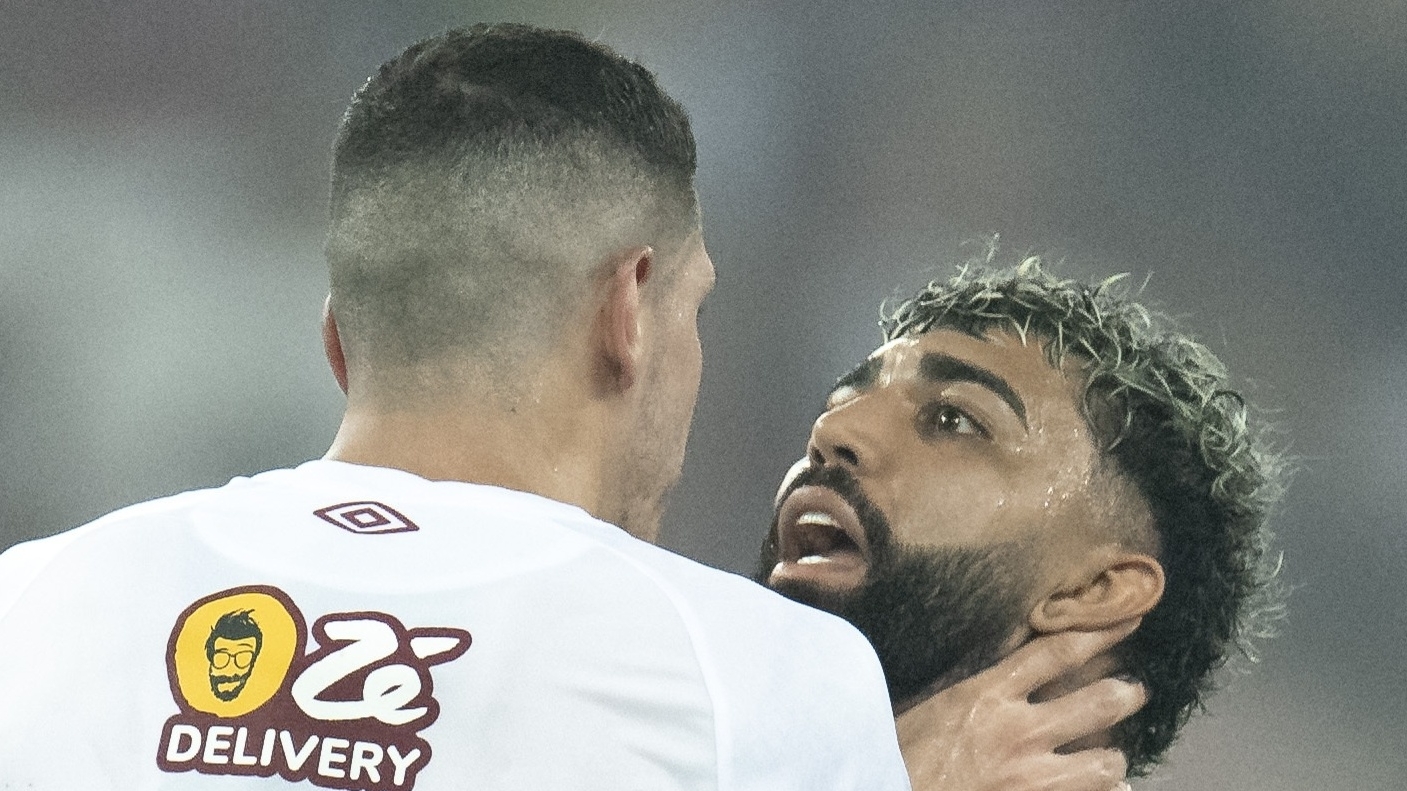 Gabigol posta foto sorrindo após receber cartão vermelho no jogo contra o Fluminense