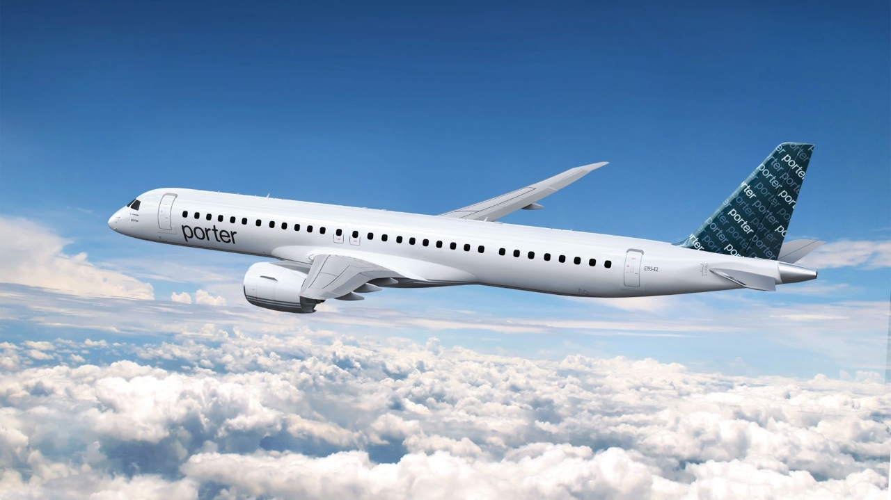 Embraer fecha contrato bilionário de 25 jatos E195-E2 com canadense Porter Airlines