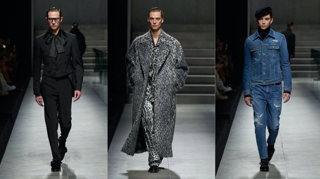 Elegância revitalizada: Dolce & Gabbana apresenta coleção masculina de inverno 2024/25