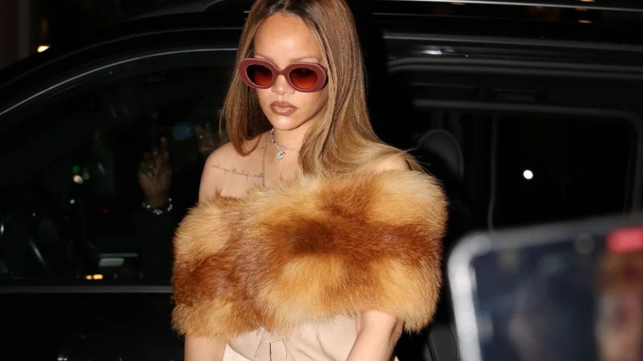 Rihanna adota estética “Mob Wife” em encontro romântico em Paris com A$AP Rocky