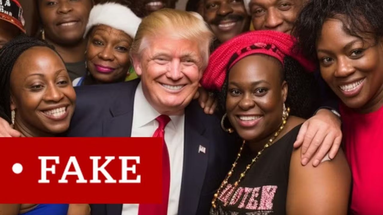 Apoiadores de Trump compartilham fotos criadas por IA para se aproximar do eleitorado negro
