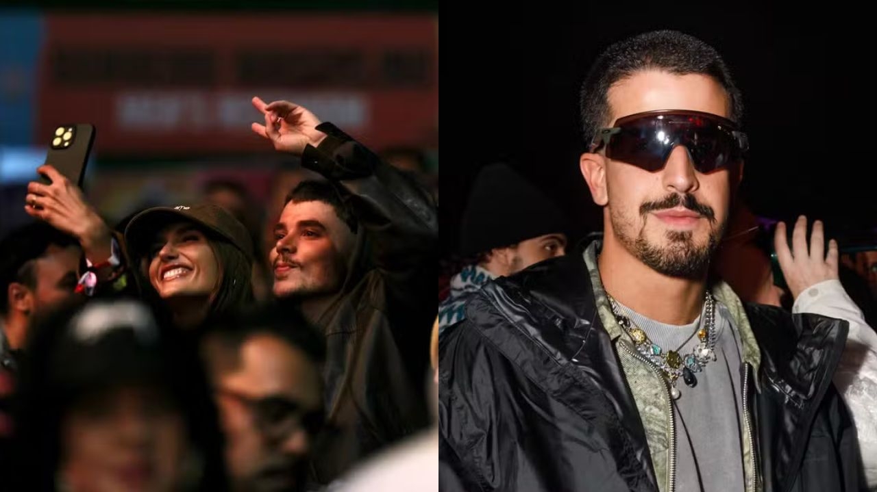 Sasha Meneghel e João Lucas curtem Lollapalooza em local próximo a Enzo Celulari