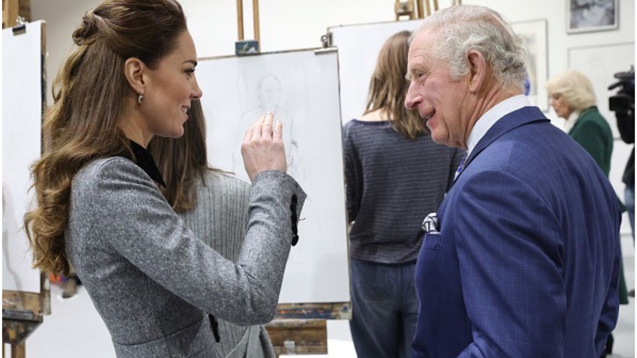 Kate Middleton se encontra com Rei Charles III antes de revelar diagnóstico de câncer