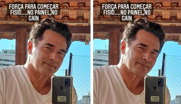 Após Covid-19, Luciano Szafir começa fisioterapia
