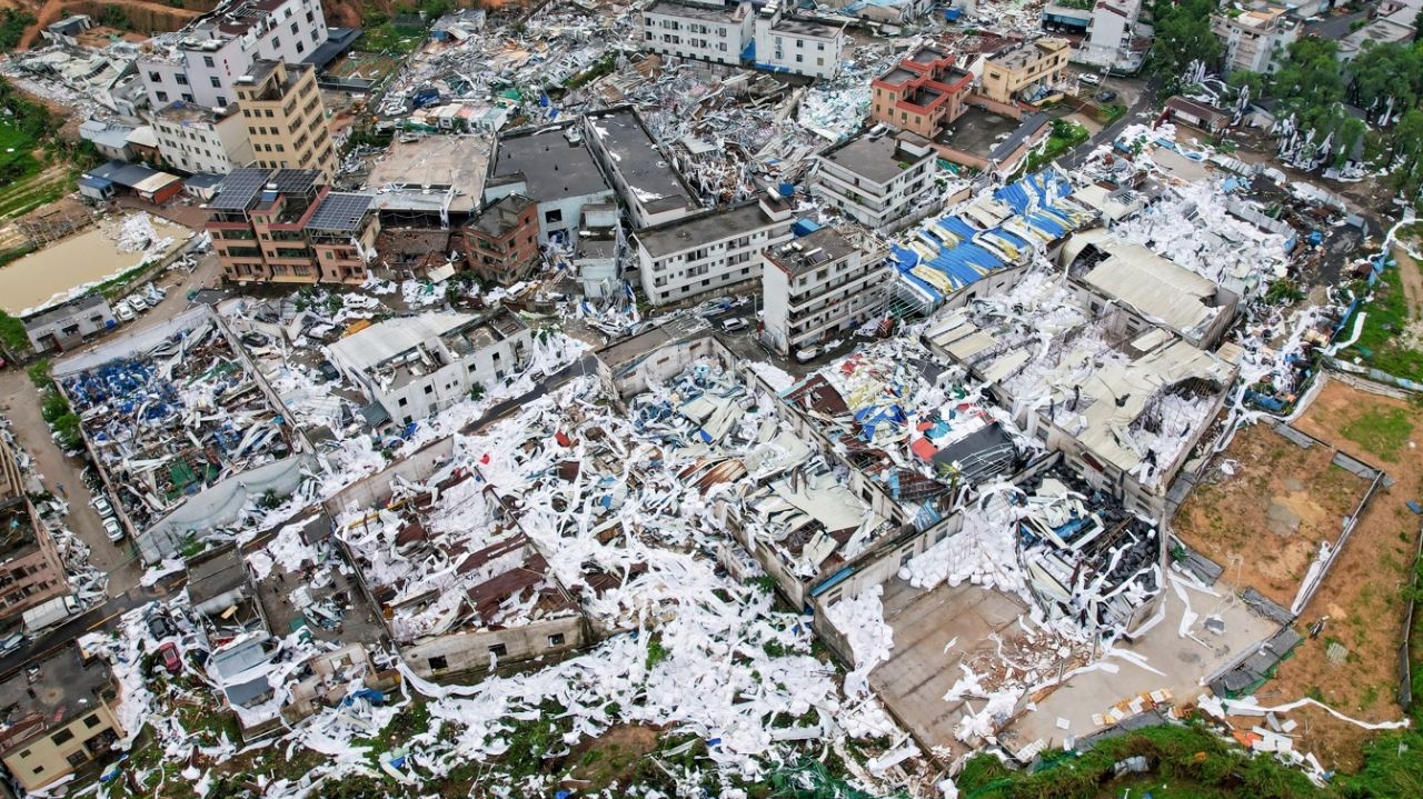 Tornado mata cinco pessoas e deixa 33 feridos no sul da China