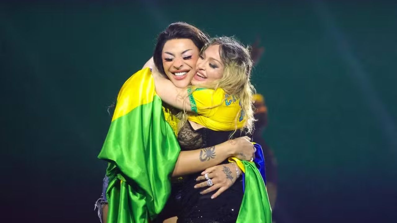 Madonna posta agradecimento ao Brasil ao lado de Pabllo Vittar após show histórico