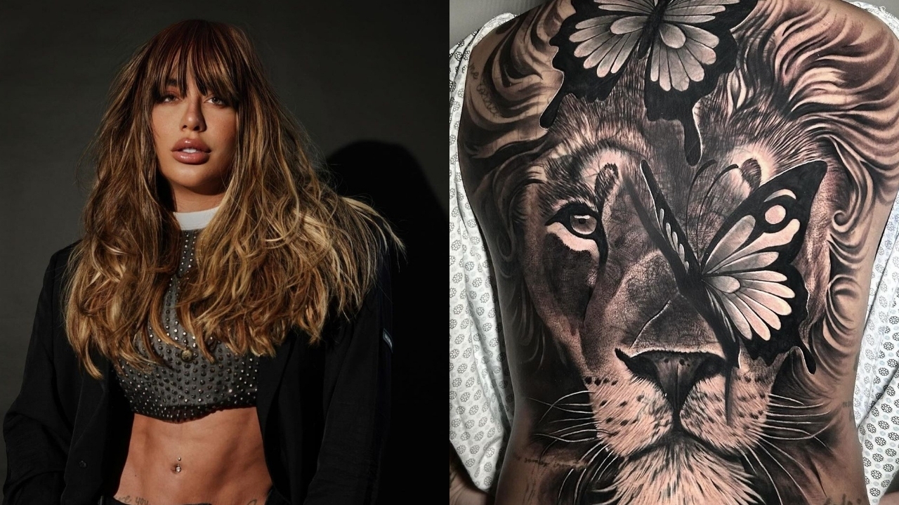 Rafaella Santos, irmã de Neymar, fecha as costas com nova tatuagem