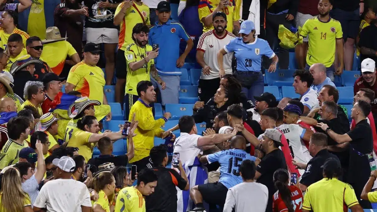 Uruguai e Colômbia se envolvem em confusão na semifinal da Copa América