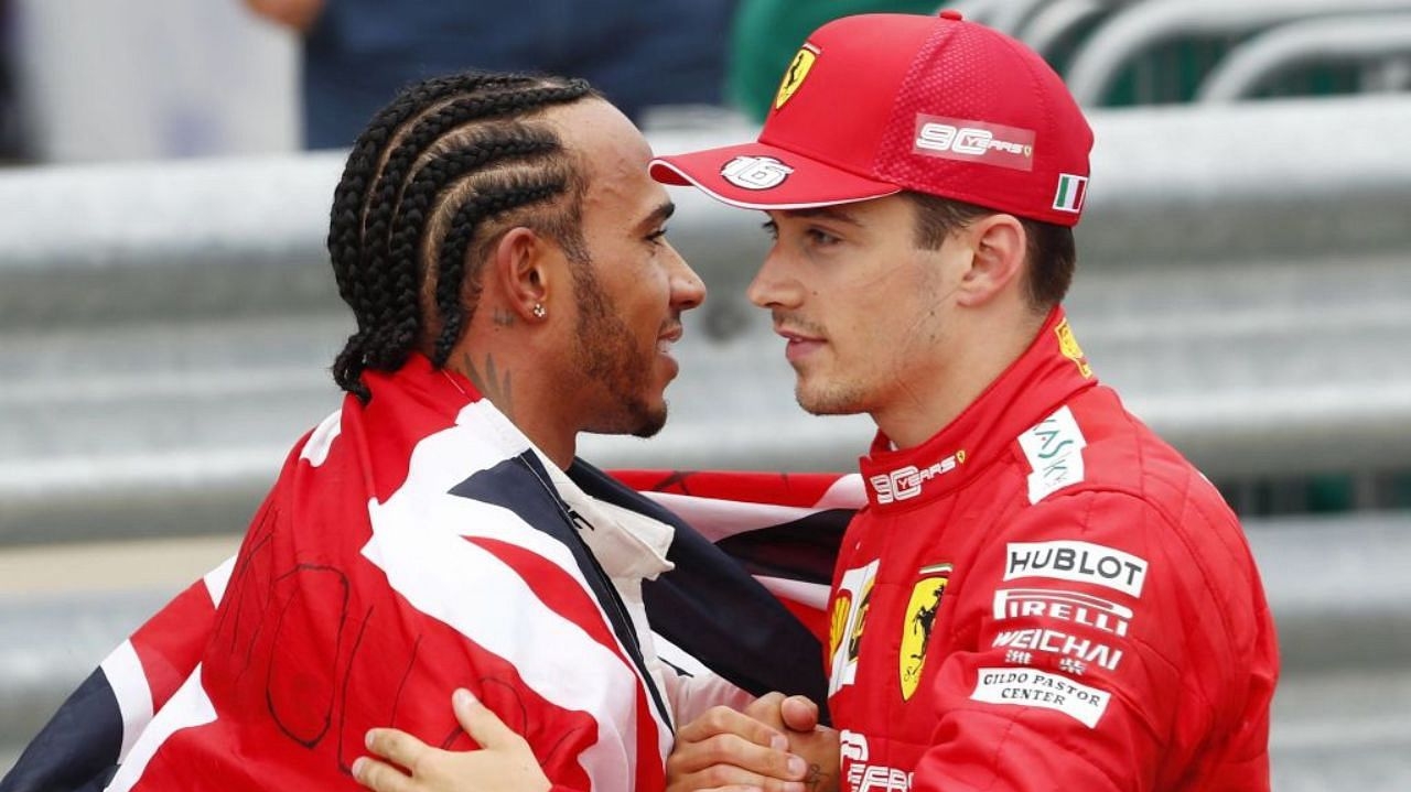 Leclerc celebra ida de Hamilton para Ferrari