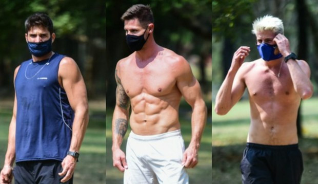 Um trio imbatível: André Martinelli, Jonas Sulzbach e Daniel Lenhardt treinam juntos
